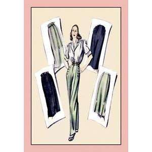  Vintage Art Slacks and Skirt for Summer Wear   07136 2 