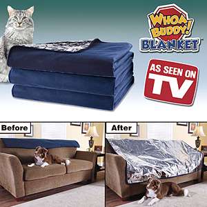 Whoa Buddy Dog Pet Blanket & Furniture Sofa Cover   Tan  