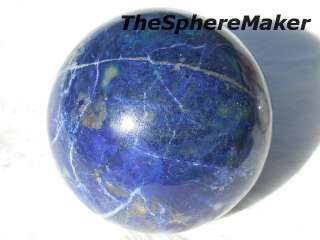 Siaz LAPIS SPHERE BLUE GEMSTONE BALL PYRITE 2.9D 74mm  