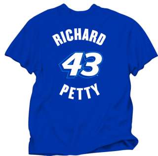Richard Petty #43 Name and Number T Shirt  