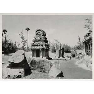  1938 Seven Pagodas Mahabalipuram Tamil Nadu India 