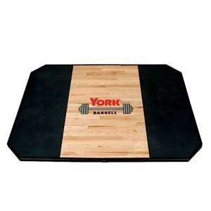 York Solid Oak 6x8 Power Lifting Platform  Sports 