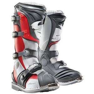  Thor Motocross Quadrant Boots   9/Red Automotive