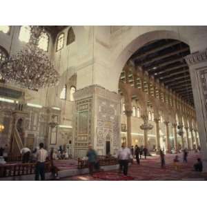  Interior of the Omayad (Umayyad) Mosque, Damascus, Syria 