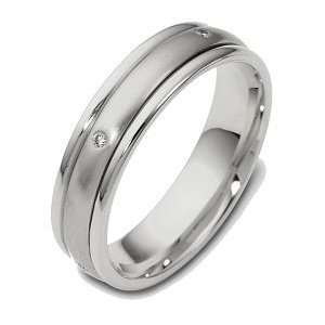   SPINNING Wedding Band Ring with 5 Diamonds   11: Dora Rings: Jewelry