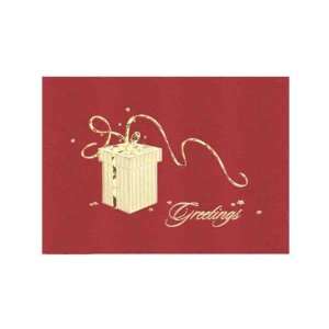  Gold lined White envelope   Ink Verse Only   Holiday card 