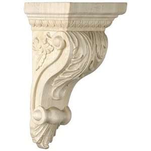 Decorative Wood. Leaf Pattern Corbel in 4 Sizes with Choice of Wood