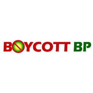 Boycott BP Bumper Sticker   Oil Spill Decal   Environmental