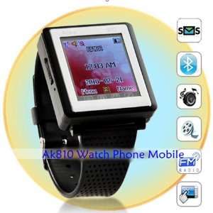   New Tri band GSM Watch Mobile Phone  AK810: Cell Phones & Accessories