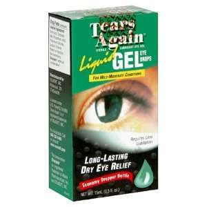 Tears Again Eye Drops, Liquid Gel, for Mild Moderate Conditions, 0.5 