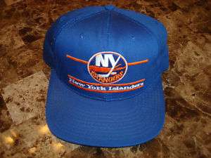 NEW YORK ISLANDERS GAME GLUED HAT CAP VINTAGE SNAPBACK  