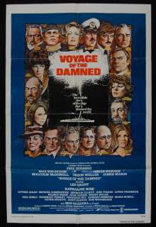 VOYAGE OF THE DAMNED 1976 Faye Dunaway ORIG 1SHT POSTER  