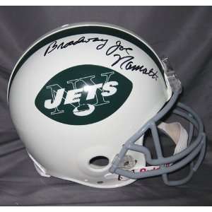    Joe Namath Signed Helmet   Proline w Broadway 