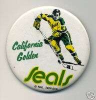 California Golden Seals 1970 71 NHL Pinback Button  