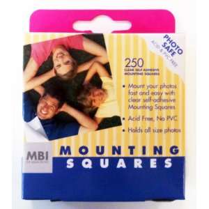  Scrapbook Self Adhesive Clear Mounting Squares 250/Box 