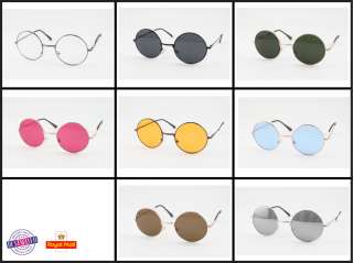   John Lennon Round Style Shades Ozzy Vintage Hippie Designer Sunglasses