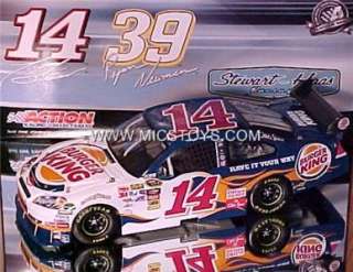 2010 Ride W/Tony Stewart #14 Daytona Burger King Platinum 1:24 Nascar 