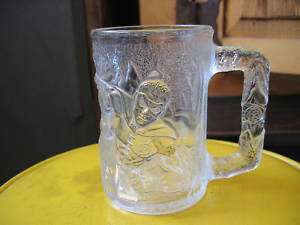 McDONALDS BATMAN FOREVER Collector ROBIN Glass Mug 1995  