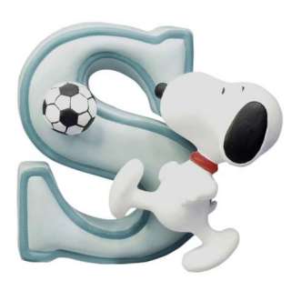 8589 Peanuts Alphabet, Letter S Snoopy Playing Soccer  