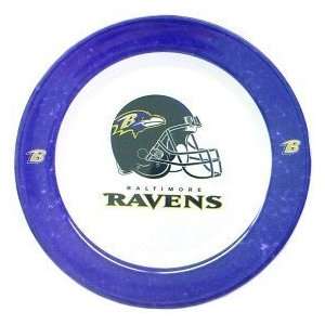  Baltimore Ravens NFL Dinner Plates (4 Pack): Sports 