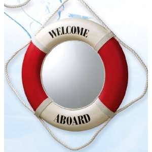  20 Inch Mirror Red Nautical Life Ring: Everything Else