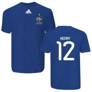 adidas Thierra Henry France Youth #12 Player T Shirt (Youth Medium (10 