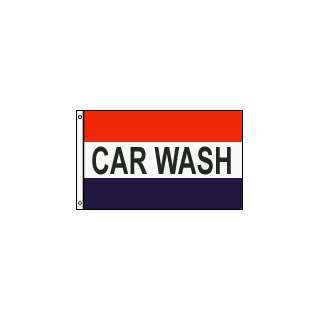  NEW 3X5 CAR WASH FLAG 3 x 5 Red White Blue Banner Sign 