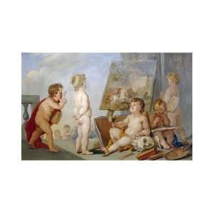 Une Allegorie Des Arts by Charles Eisen. size 20 inches width by 14 