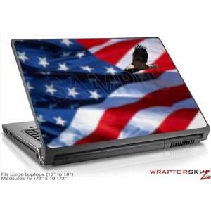  Large Laptop Skin Ole Glory Bald Eagle: Electronics