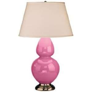   Robert Abbey 31 Pink Ceramic and Silver Table Lamp: Home Improvement