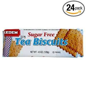 Kedem Tea Biscuits, Sugar Free Plain Tea Biscuits, 4.5 Ounce (Pack of 