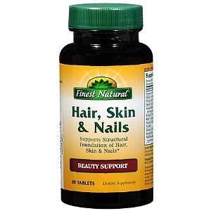  Finest Natural Hair, Skin & Nails Tablets, 60 ea Health 