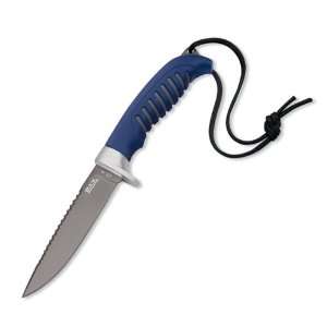 Silver Creek Bait Knife Blue Handle 