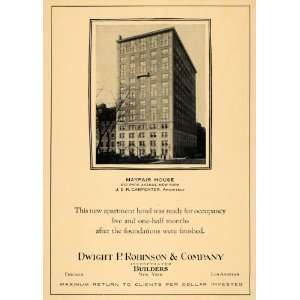  1926 Ad Mayfair House NY Dwight P. Robinson Builders 