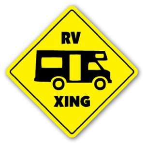  RV CROSSING Sign xing gift novelty places to go fun 