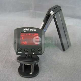 New Electronic Acoustic Guitar LCD Tuner ET 3100 Black  