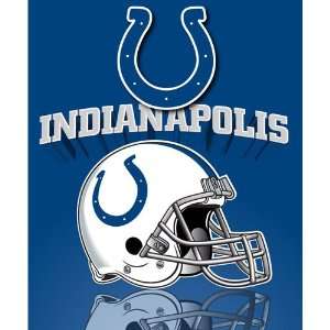  Indianapolis Colts Light Weight Fleece NFL Blanket (Grid 