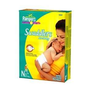  Pampers Swaddlers Newborn   Mega Pack 60 Ct Newborn 0 10 