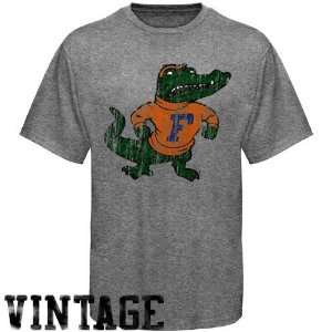  NCAA Florida Gators Ash Distressed Big Logo Vintage T 