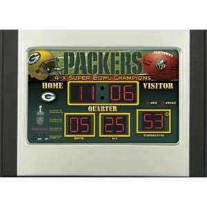  Green Bay Packers Scoreboard Desk & Alarm Clock: Home 