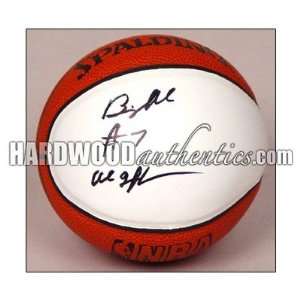  Al Jefferson Autographed WP Mini Ball w/ Big Al insc 