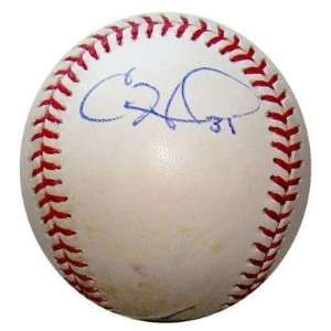 Cole Hamels SIGNED Autographed Official MLB GAME USED Baseball 