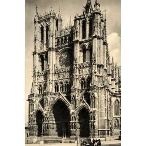  1937 Amiens Cathedral Rose Window France Notre Dame Art 