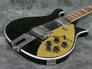 NEW 2011 RICKENBACKER 660 12 STRING JETGLO BLACK GUITAR WITH CASE RIC 