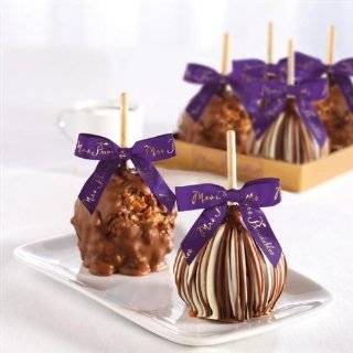 Classic 4 Pack Gourmet Caramel and Chocolate Apple Gift Baskets
