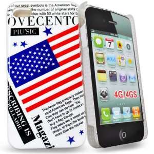  Mobile Palace   America flag with words hard case cover 