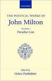 John Milton Poetical Works Paradise Lost, Vol. 1, (0198118198), John 