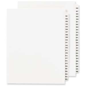  Avery Side Tab Legal Exhibit Index Dividers,25 x Tab 