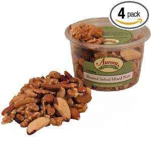 Aurora Products Inc. Mixed Nuts Roasted Salted, 9 Ounce Tubs (Pack of 