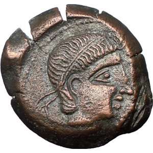   Iberian Spain 195BC Ancient Authentic Rare Genuine GREEK Coin SPHINX